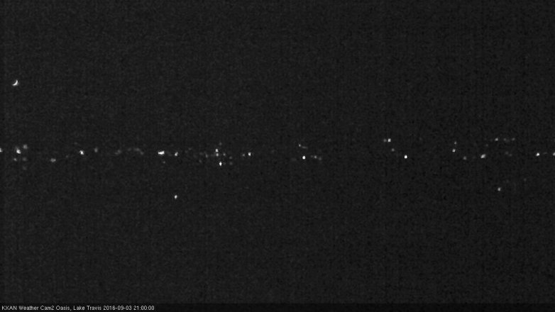 Lake Travis webcam, September 3, 2016 8:20 PM CT