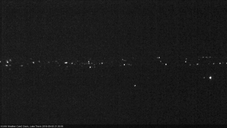 Lake Travis webcam, September 3, 2016 9:00 PM CT