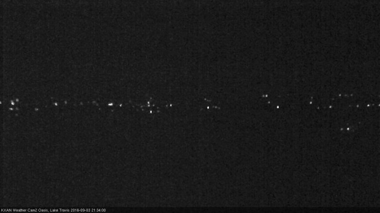 Lake Travis webcam, September 3, 2016 9:05 PM CT