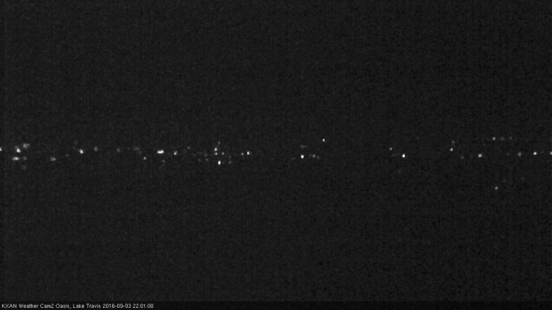 Lake Travis webcam, September 3, 2016 9:10 PM CT