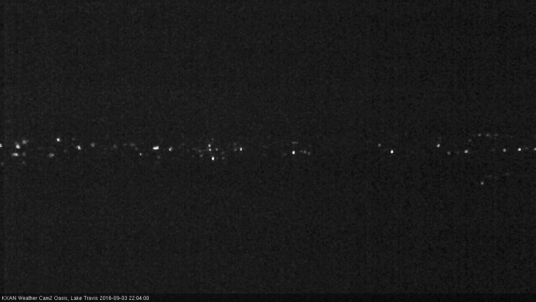 Lake Travis webcam, September 3, 2016 9:30 PM CT
