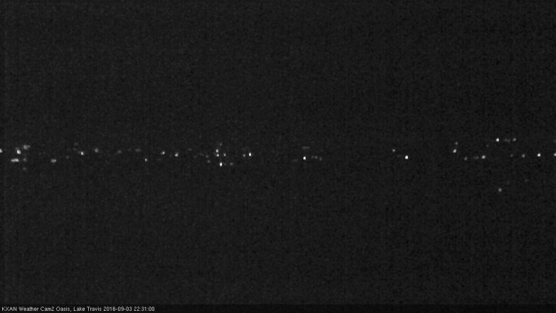Lake Travis webcam, September 3, 2016 9:35 PM CT