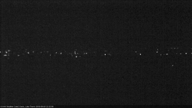 Lake Travis webcam, September 3, 2016 9:50 PM CT