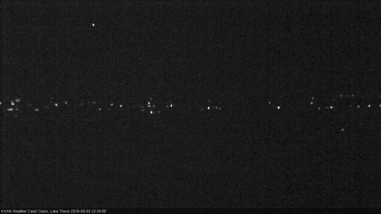 Lake Travis webcam, September 3, 2016 9:55 PM CT