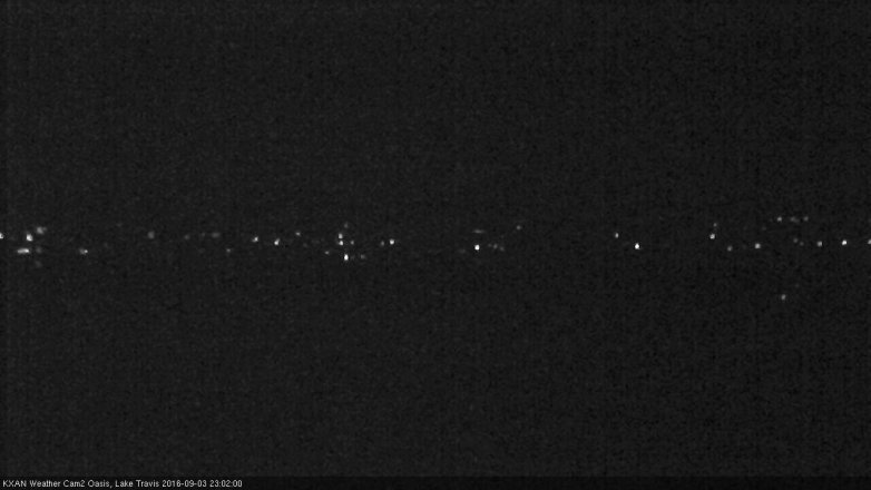 Lake Travis webcam, September 3, 2016 10:25 PM CT