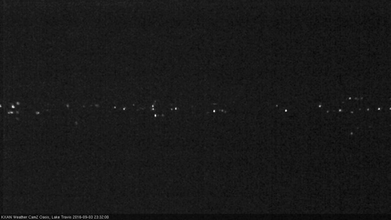 Lake Travis webcam, September 3, 2016 10:40 PM CT
