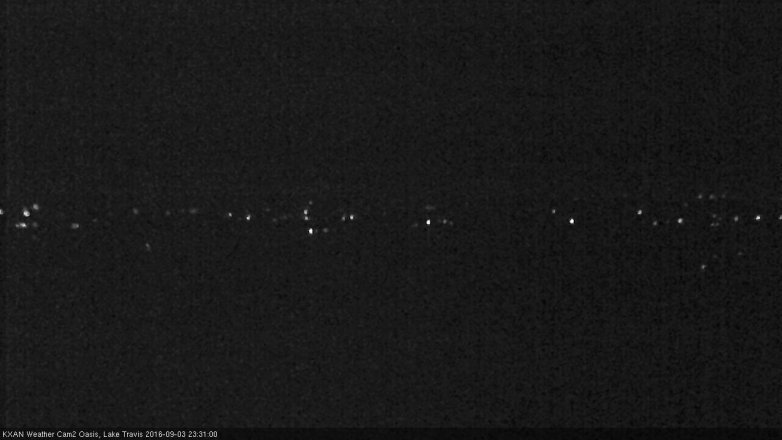 Lake Travis webcam, September 3, 2016 11:00 PM CT