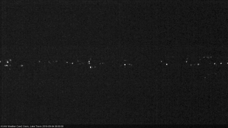 Lake Travis webcam, September 3, 2016 11:05 PM CT