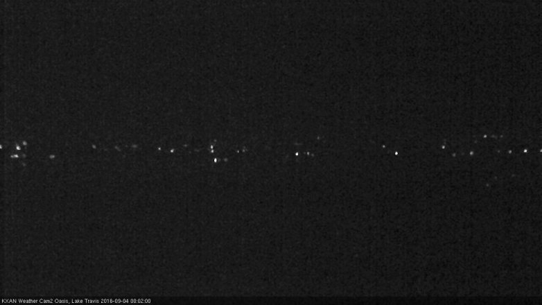 Lake Travis webcam, September 3, 2016 11:20 PM CT