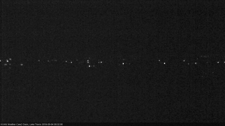 Lake Travis webcam, September 3, 2016 11:45 PM CT