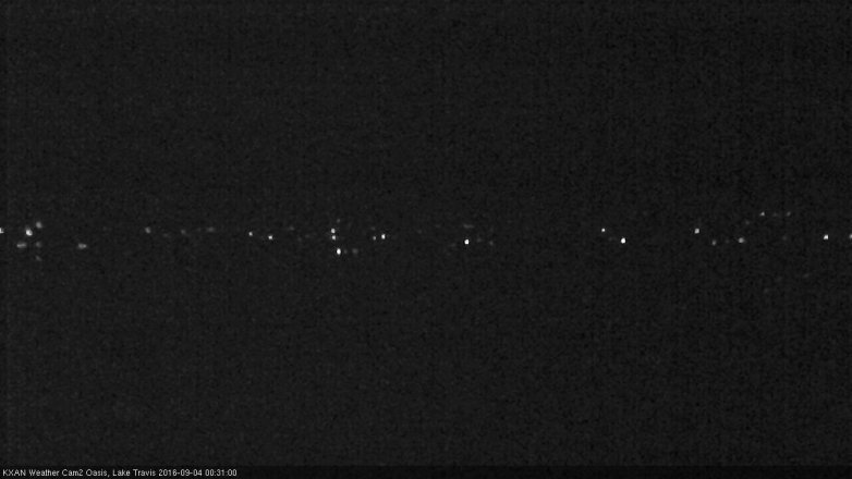 Lake Travis webcam, September 3, 2016 11:55 PM CT