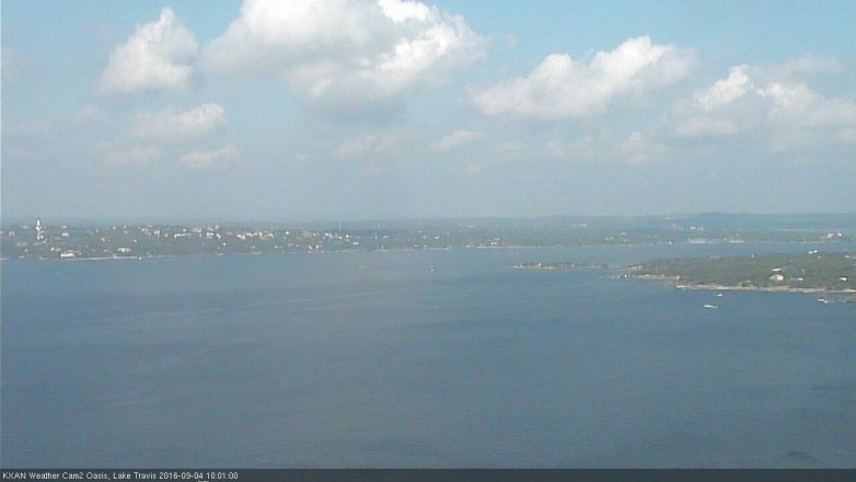Lake Travis webcam, September 4, 2016 9:15 AM CT