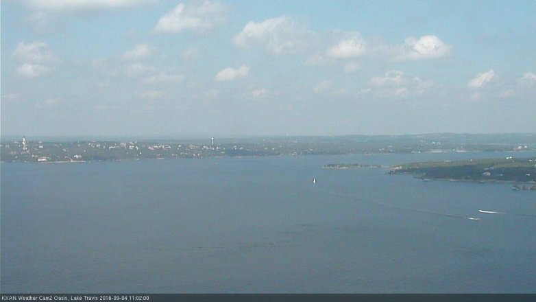 Lake Travis webcam, September 4, 2016 10:30 AM CT