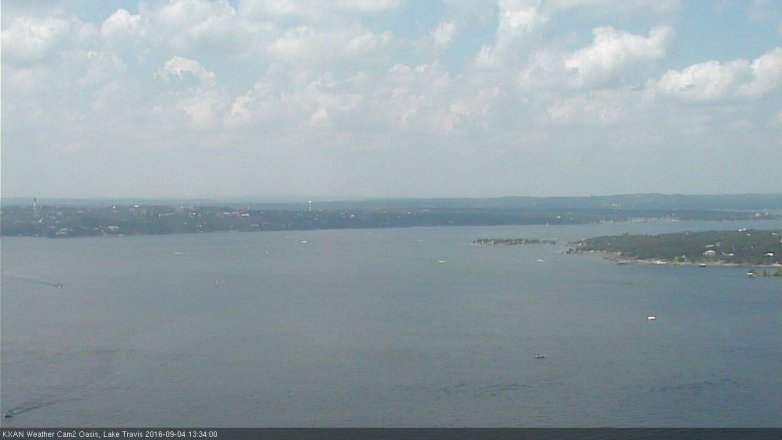 Lake Travis webcam, September 4, 2016 12:55 PM CT