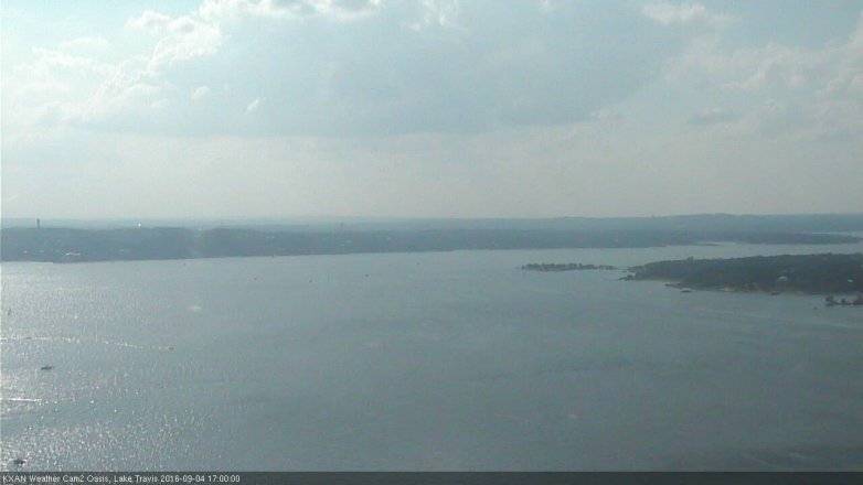 Lake Travis webcam, September 4, 2016 4:05 PM CT