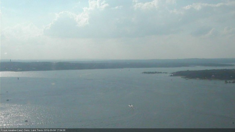 Lake Travis webcam, September 4, 2016 4:10 PM CT