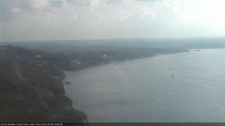 Lake Travis webcam, September 4, 2016 5:10 PM CT