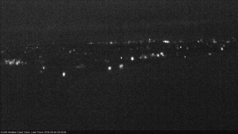 Lake Travis webcam, September 4, 2016 8:00 PM CT