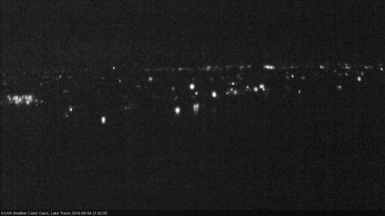 Lake Travis webcam, September 4, 2016 8:05 PM CT