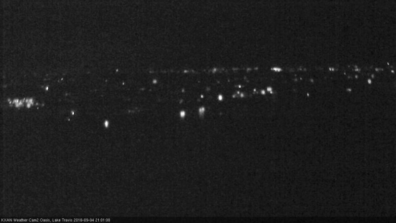 Lake Travis webcam, September 4, 2016 8:25 PM CT