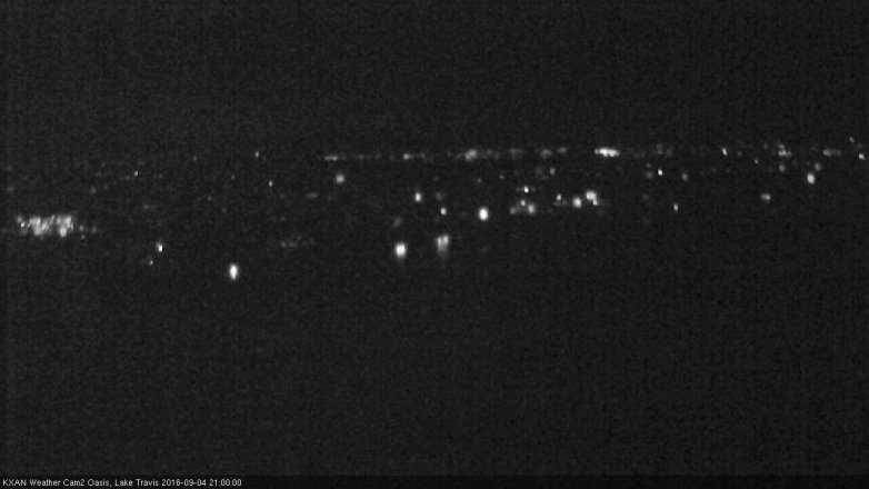 Lake Travis webcam, September 4, 2016 8:30 PM CT