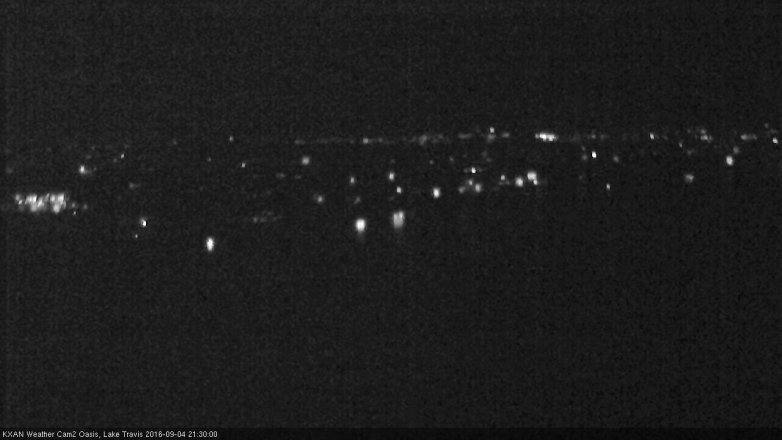 Lake Travis webcam, September 4, 2016 8:45 PM CT