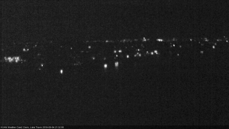 Lake Travis webcam, September 4, 2016 8:50 PM CT