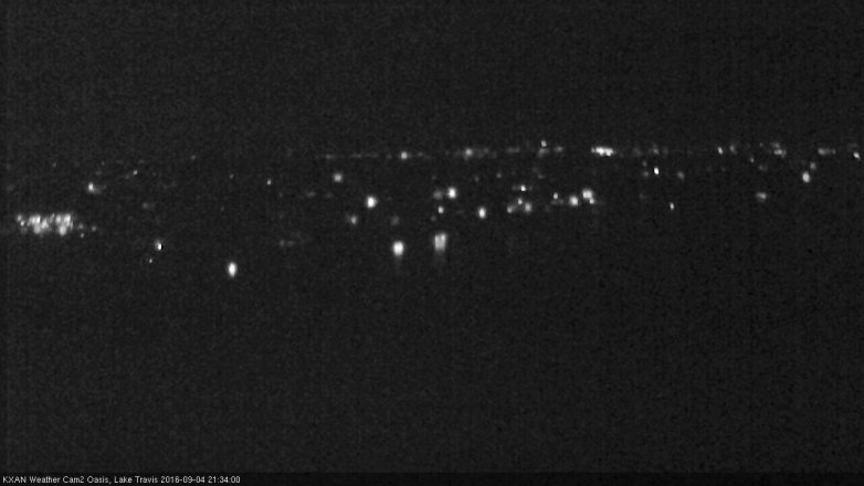 Lake Travis webcam, September 4, 2016 9:00 PM CT