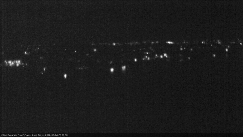 Lake Travis webcam, September 4, 2016 9:20 PM CT