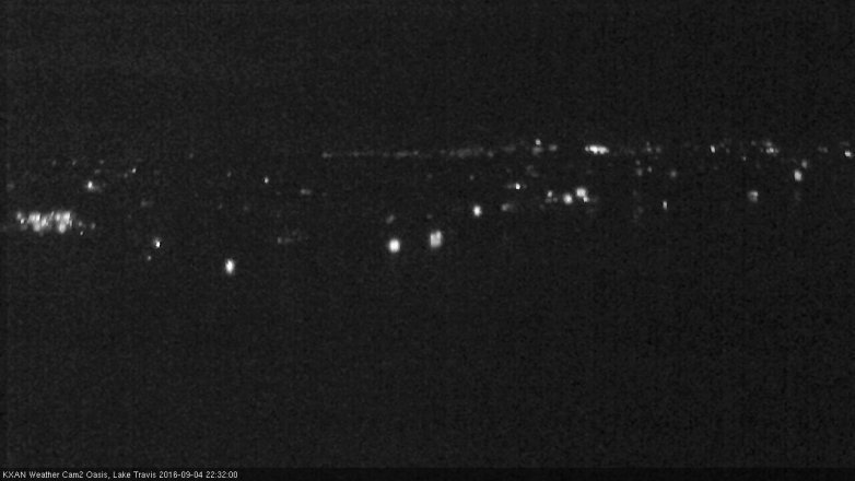 Lake Travis webcam, September 4, 2016 9:35 PM CT