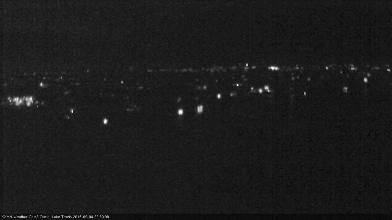 Lake Travis webcam, September 4, 2016 9:40 PM CT