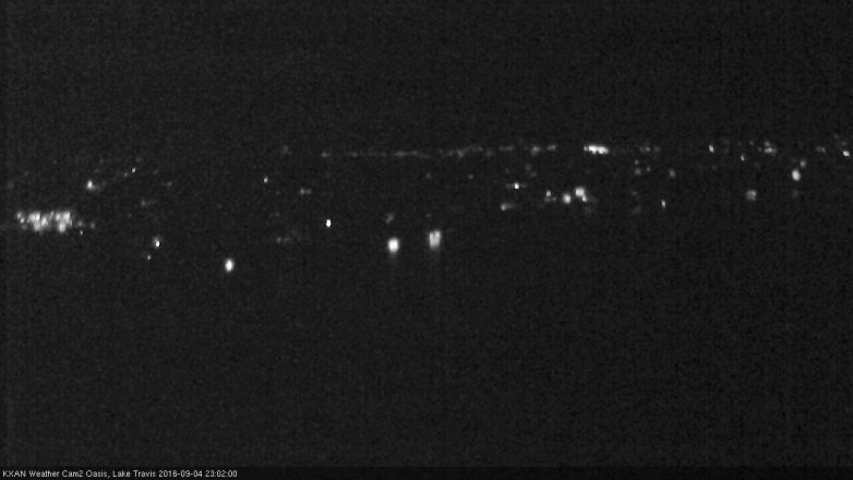 Lake Travis webcam, September 4, 2016 10:20 PM CT