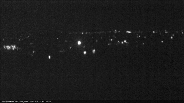 Lake Travis webcam, September 4, 2016 10:40 PM CT