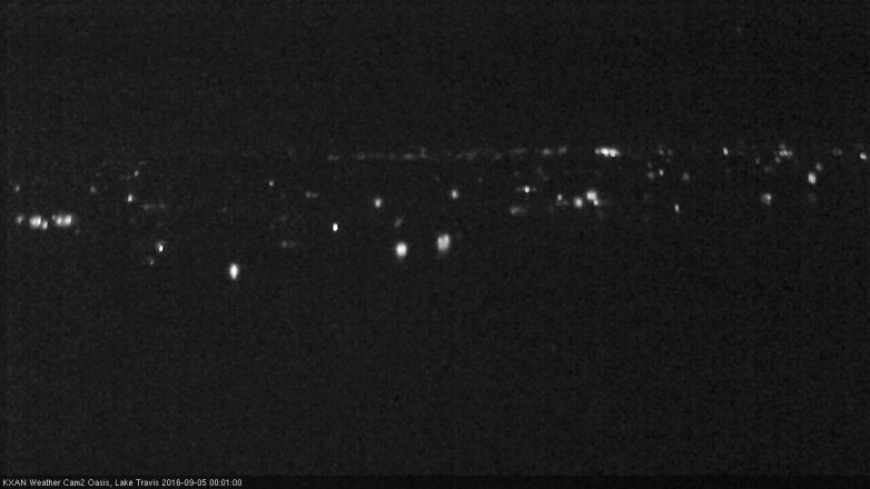 Lake Travis webcam, September 4, 2016 11:10 PM CT