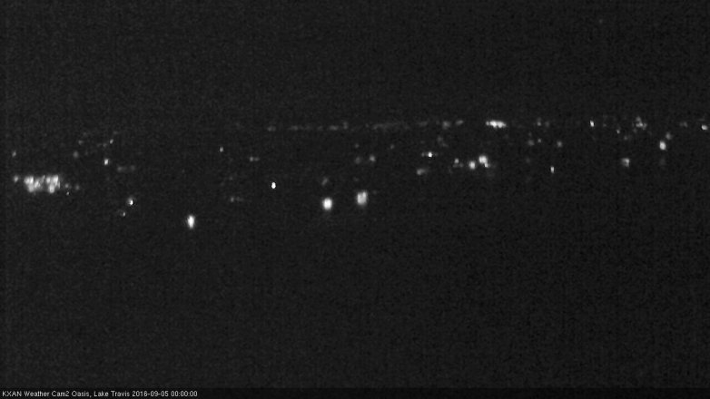 Lake Travis webcam, September 4, 2016 11:15 PM CT