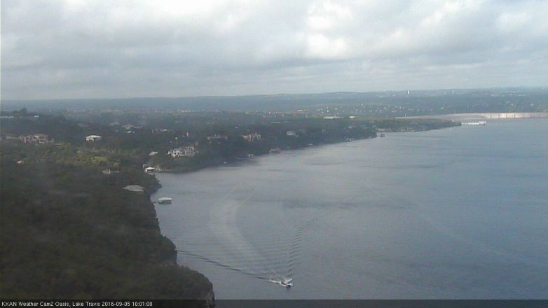 Lake Travis webcam, September 5, 2016 9:15 AM CT