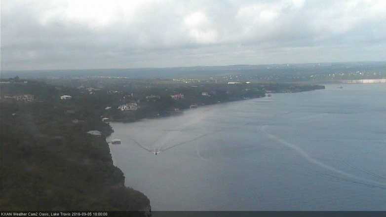 Lake Travis webcam, September 5, 2016 9:30 AM CT