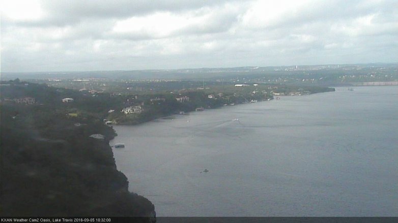 Lake Travis webcam, September 5, 2016 9:50 AM CT