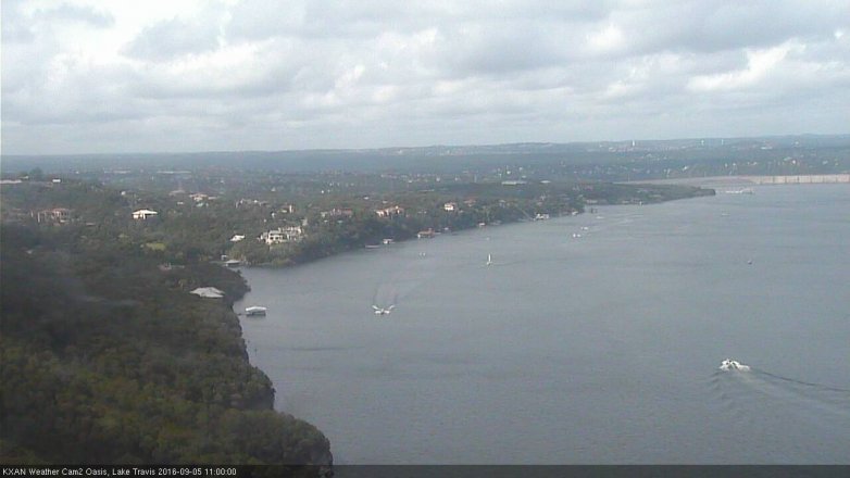 Lake Travis webcam, September 5, 2016 10:15 AM CT