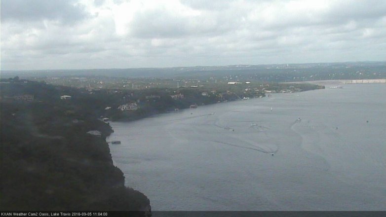 Lake Travis webcam, September 5, 2016 10:20 AM CT