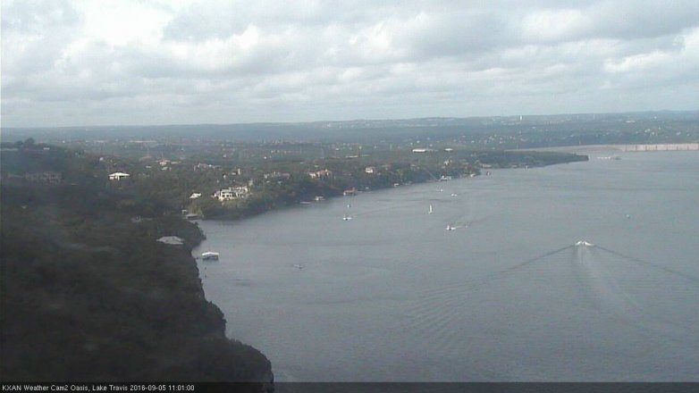 Lake Travis webcam, September 5, 2016 10:25 AM CT