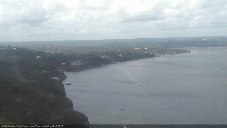 Lake Travis webcam, September 5, 2016 11:10 AM CT