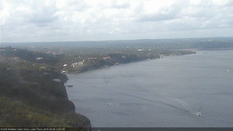 Lake Travis webcam, September 5, 2016 11:20 AM CT
