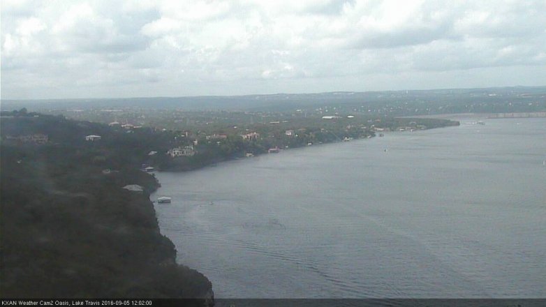 Lake Travis webcam, September 5, 2016 11:25 AM CT