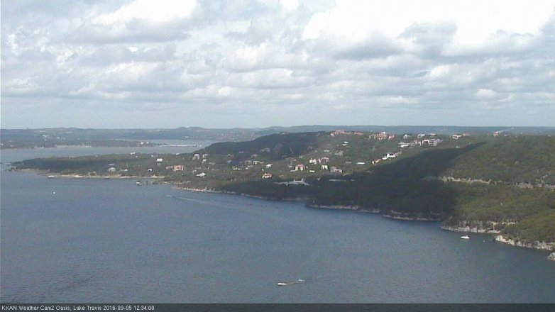 Lake Travis webcam, September 5, 2016 11:45 AM CT