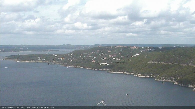 Lake Travis webcam, September 5, 2016 11:55 AM CT