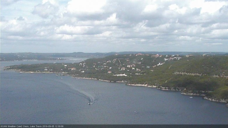 Lake Travis webcam, September 5, 2016 12:00 PM CT