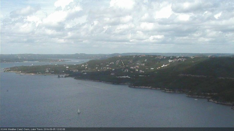 Lake Travis webcam, September 5, 2016 12:10 PM CT
