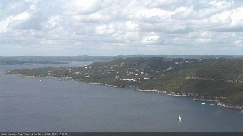 Lake Travis webcam, September 5, 2016 12:20 PM CT