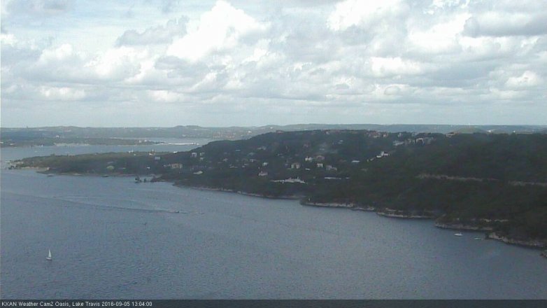 Lake Travis webcam, September 5, 2016 12:30 PM CT